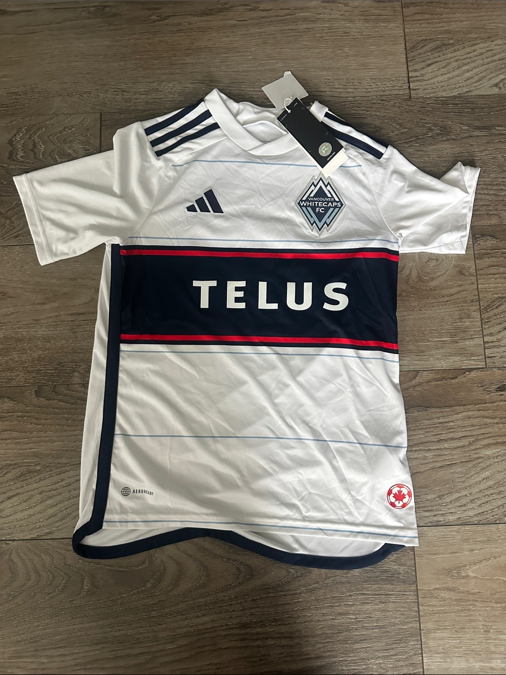 Vancouver Whitecaps Kids Home Jersey - White/Navy Dressel #19